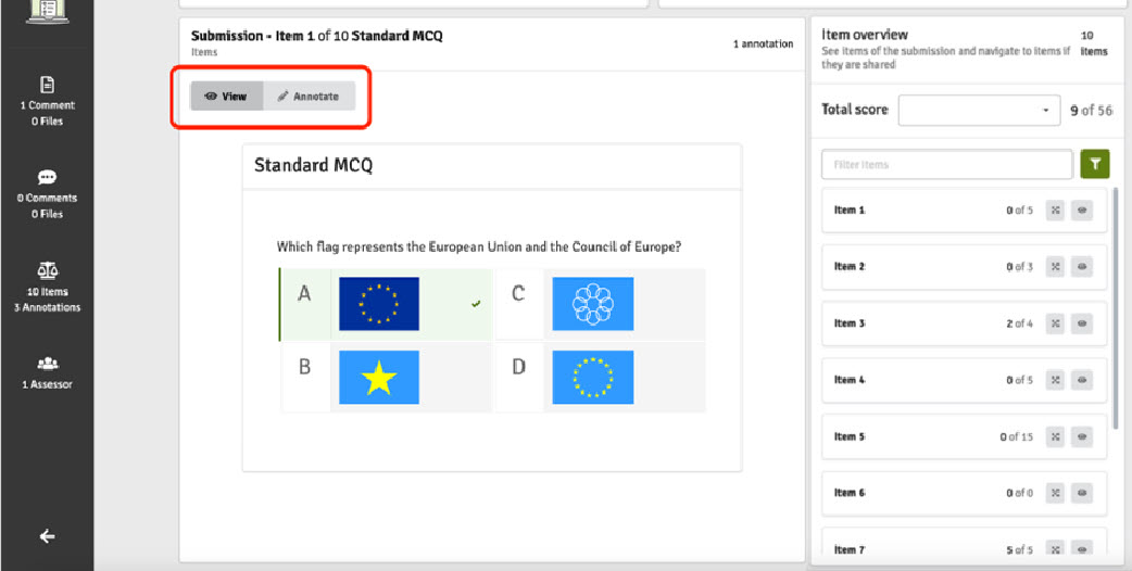 Annotations (FLOWmulti) + auto-validation + achieved marks.jpg