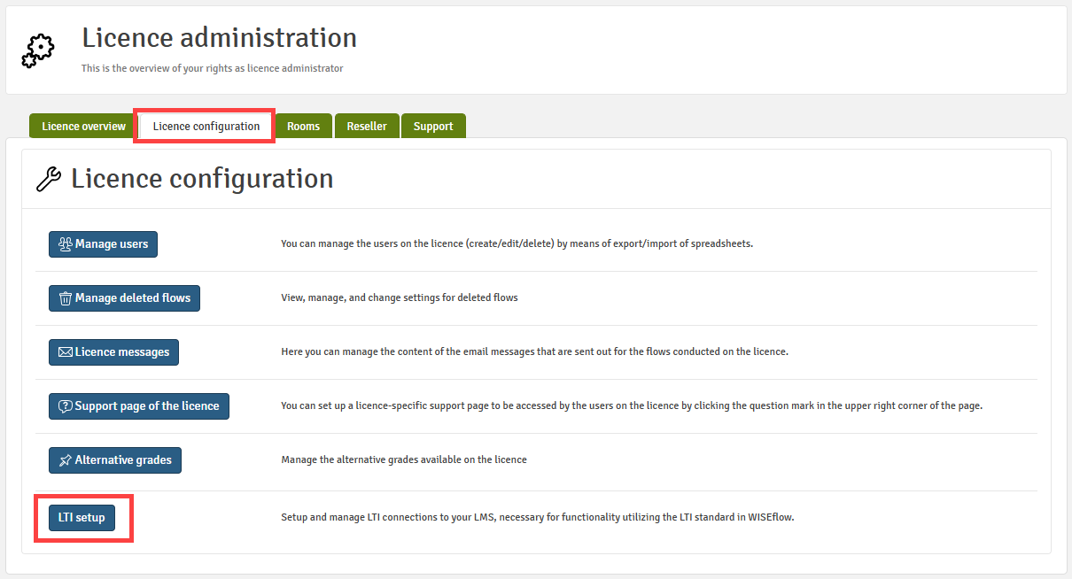 LTI setup Licence Admin.png