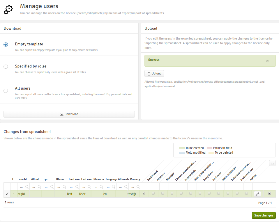 Creating and Managing Users – Service Centre